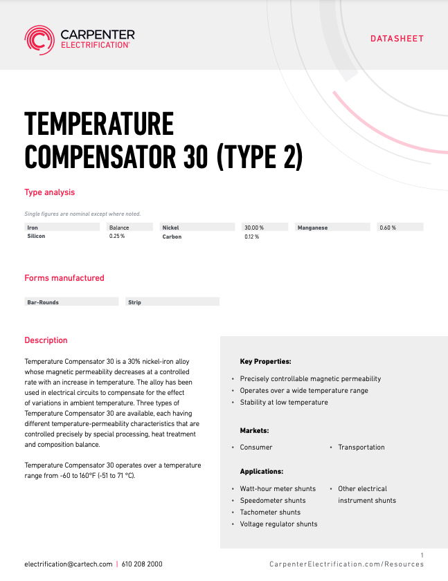 Temperature Compensator 30 (Type 2)